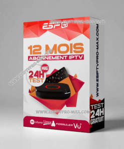 Abonnement iPTV mag 250-254-256-322-410-424-520-524 12 mois